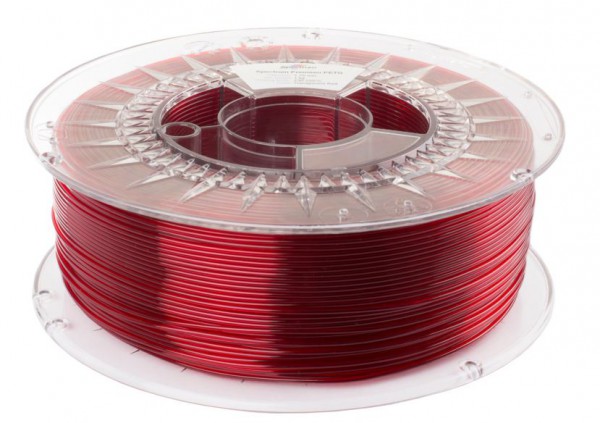 Spectrum Filamento 3D PETG 1.75mm ROJO TRANSPARENTE
