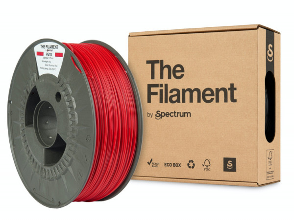 The Filament PETG Rojo Técnico 1.75mm 1kg