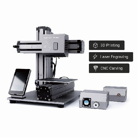 Snapmaker Impresora 3D + CNC + Láser 3-en-1, Incluye carcasa