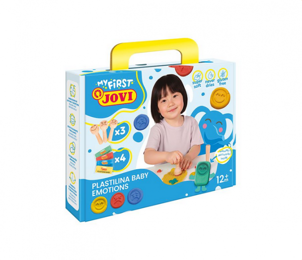 MY FIRST Plastilina Baby Kit de modelaje de sellos de madera emociones
