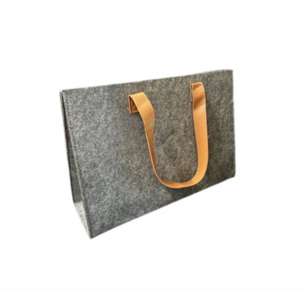 Mr Beam Bolsa de la compra, rectangular, de fieltro con asa, 35x12x25cm