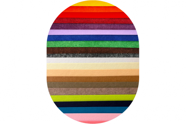 Mr Beam Fieltro acrílico, 3mm, A3, naranja, Pack de 5