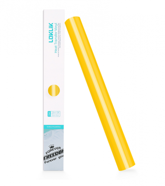 LOKLIK Vinilo Textil Básico - Amarillo - 30,5 x 180 cm