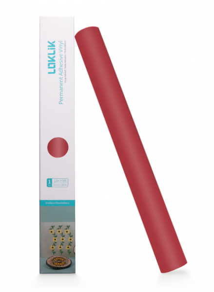 LOKLIK Vinilo adhesivo permanente Mate rojo