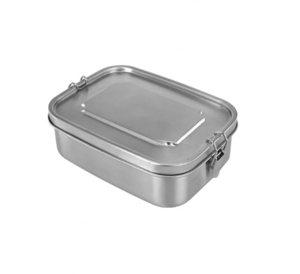 Mr Beam Fiambrera de acero inoxidable XL, 21x16x7,5 cm