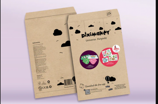 Piximakey Studio Starter Set Cuentos de hadas, juego con soporte, figuras y fondos