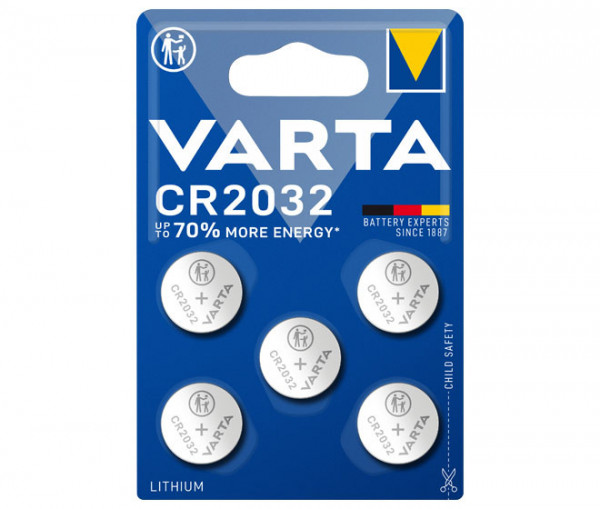 Varta Pila CR2032, Pack 5 unidades