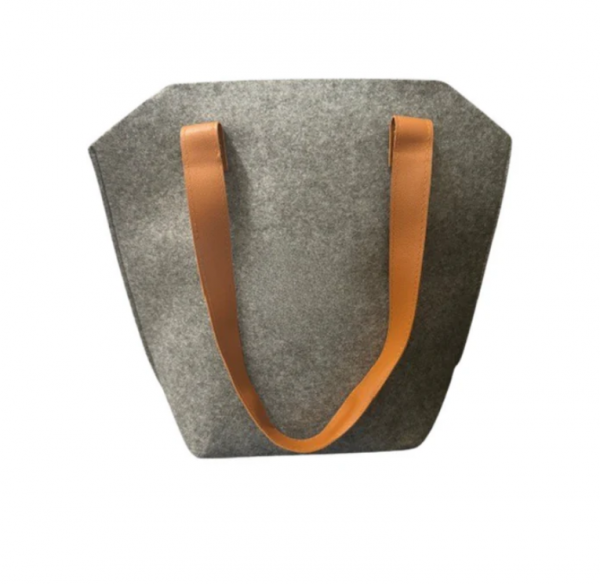 Mr Beam Bolsa de la compra, fieltro, trapezoidal, 40x37x14cm