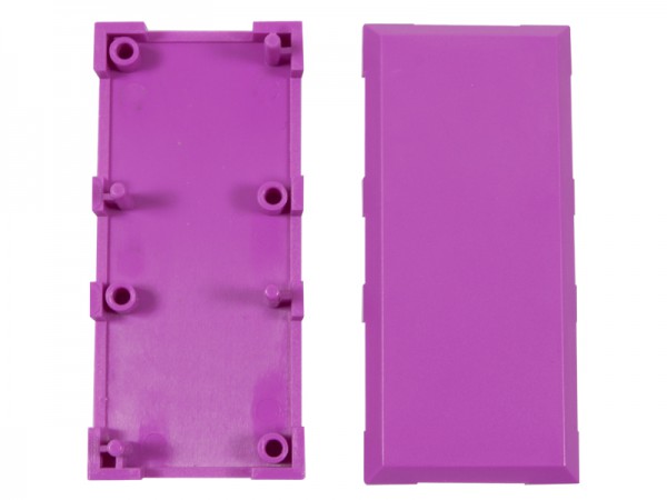 ALLNET Brick&#039;R&#039;knowledge Carcasa violeta 2x1 Pack de 10uds