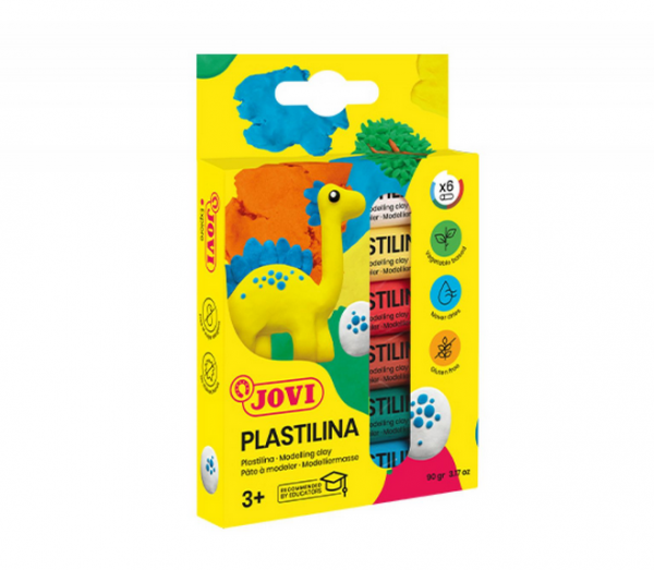 PLASTILINA Estuche 6 barras 15 g colores surtidos