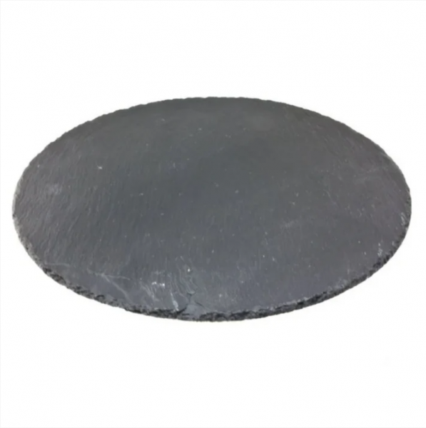 Mr Beam Plato de pizarra, redondo, 30 cm, paquete de 2