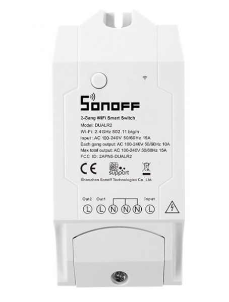 Sonoff DUALR2 Interruptor Inteligente Wi-Fi