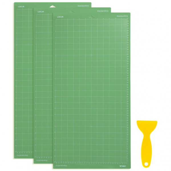 LOKLiK Tapete de corte, Pack de 3 - 30,5 x 61 cm, verde