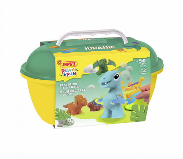 PLAY &amp; FUN - Plastilina Cofre - JURASSIC