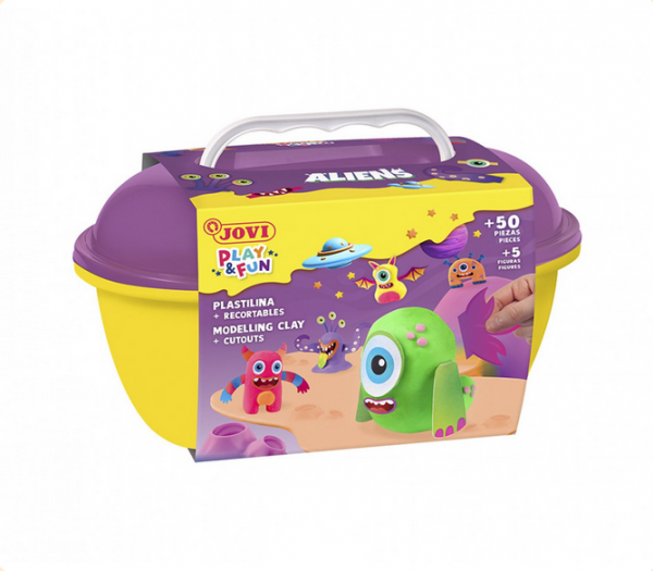 PLAY &amp; FUN - Plastilina Cofre - ALIENS