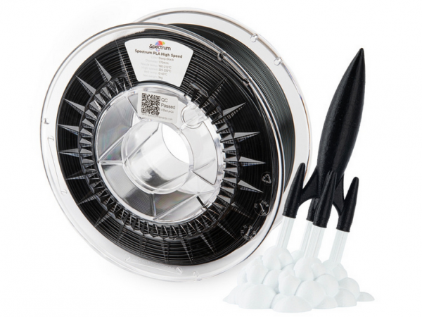 Spectrum Filamento PLA Premium High Speed, Negro intenso