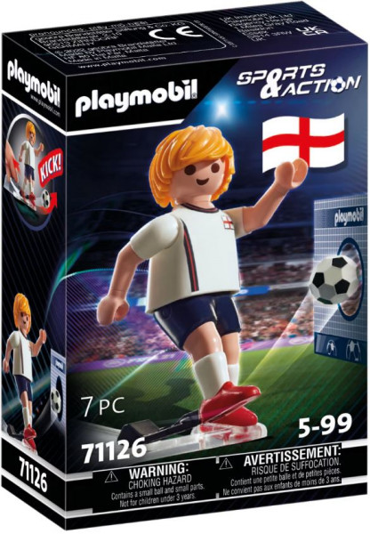 playmobil Figura de jugador de fútbol selección Inglaterra