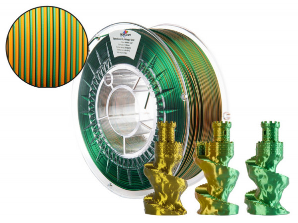 Spectrum Filamento PLA SILK AMBER LEAF