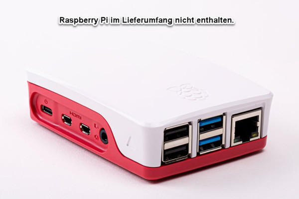 Raspberry Pi 4 Carcasa roja/blanca