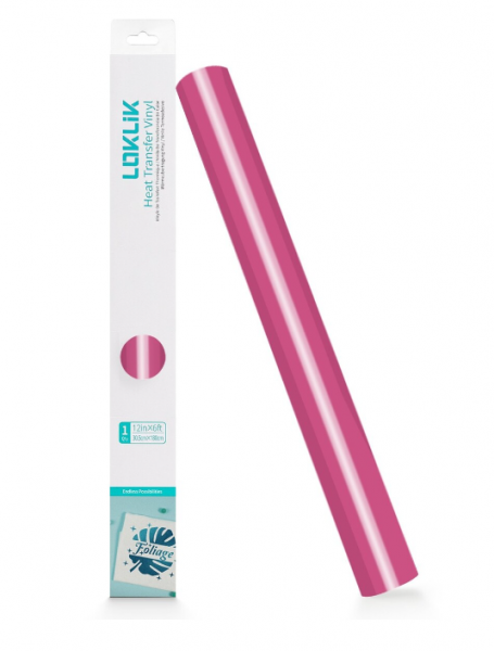 LOKLIK Vinilo Textil Básico - Rosa - 30,5 x 180 cm