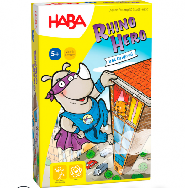 Juego de mesa Mis primeros juegos: Rhino Hero Junior de Haba