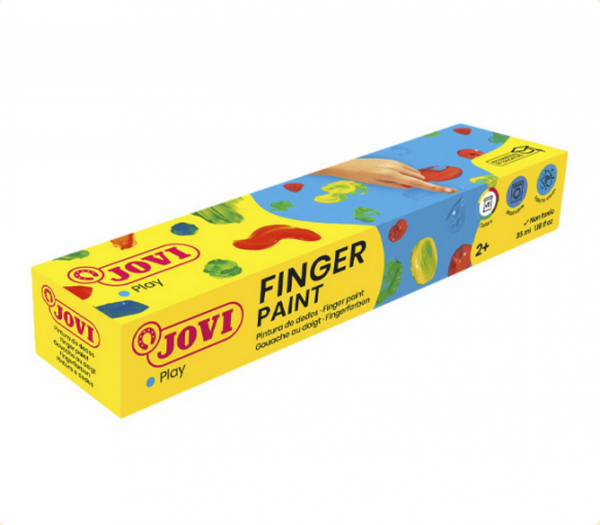 FINGER PAINT Estuche 5 botes 35 ml pintura de dedos colores surtidos