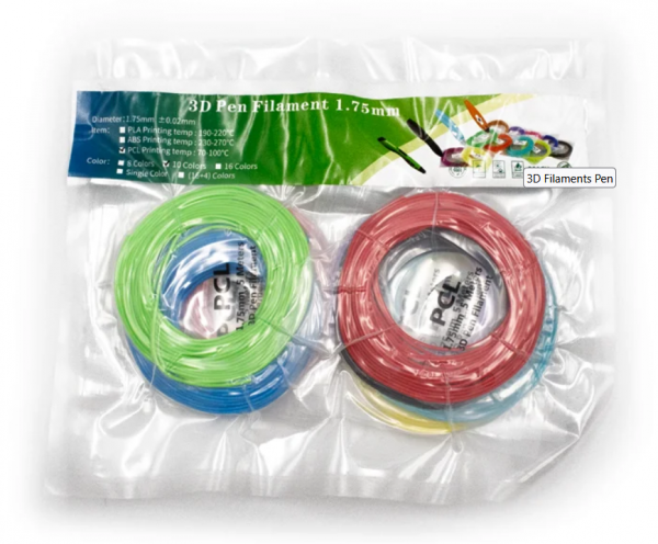 Sunlu Pack Filamento PCL 1,75mm, 10 Colores