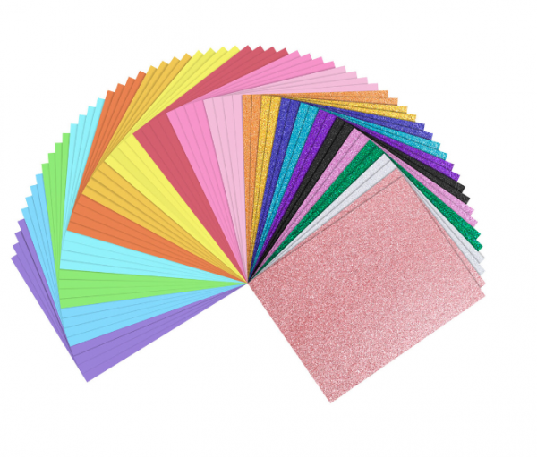 LOKLIK Lote de cartulinas - 20 Colores - Pack de 60