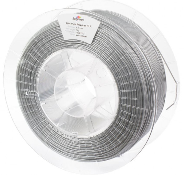Spectrum Filamento 3D PLA 1.75mm PLATA METALIZADA